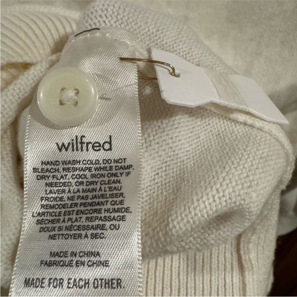 Wilfred Aritzia Moonrise Light Birch Cream Knit Sweater. Large - Picture 7 of 12